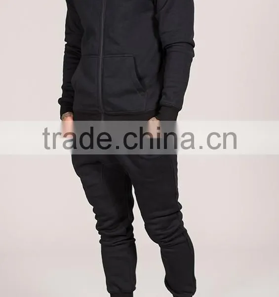 Jogging Suit and Sports Tracksuit for Men Plain Cotton Tracksuit photo-5