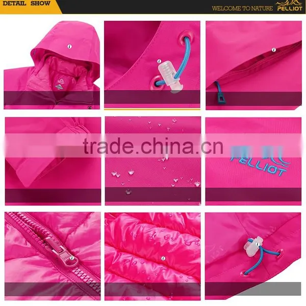 2017 New Custom Cheap Casual 3 in 1 Waterproof and Windproof Outdoor Jacket With Inner Down Padding Jacket photo-5