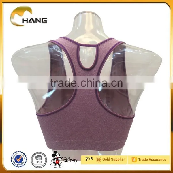Custom Brand Seamless Padded Yoga Bra Top Sexy Cheap Wholesale Sports Bra photo-2
