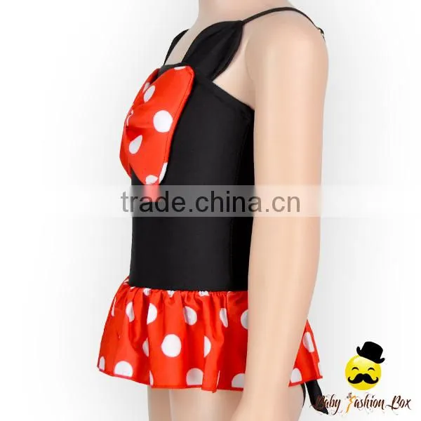 Fitness Cute Cartoon Character Strap Kids Flash Bow One Piece Little Girl Children Beach Clothes Swimwear photo-5