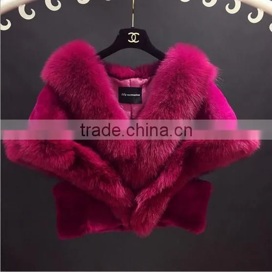 Cape Imitation Fox Fur Fur Scarf Shawl photo-2
