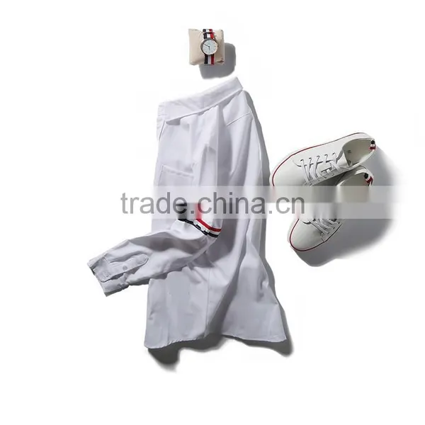Latest White Shirt Couple Shirt Mens Casual Shirts Lady Blouse photo-3