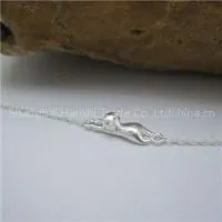 Vintage Plain Silver Tail Cat Bracelets SSH004