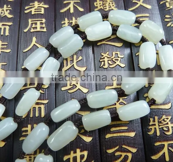 HEtian Jade Authentic Green Jade Seed Makings Handmade Necklace Jewels Jade Stone photo-3