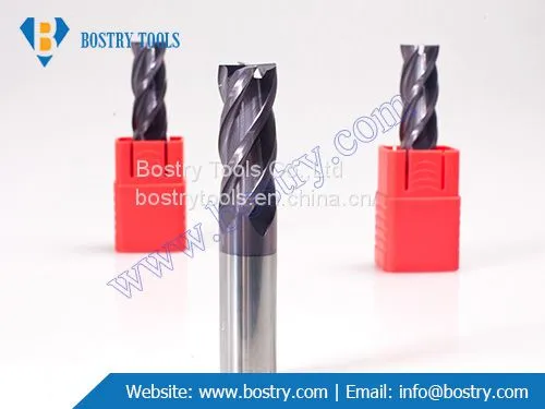 4 Flute Spiral Flat Solid Carbide End Mill for Metal Milling AlTiN Coating CNC Cutting Tools photo-4