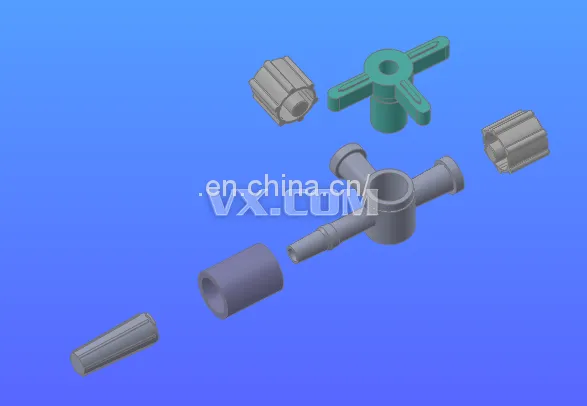 China Medical Plastic Injection Molding Maker for 3 Way Stop Cock With Male Female Luer Lock photo-3