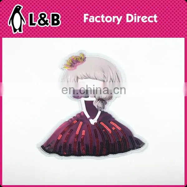 2017 Wholesale Custom Patch Embroidered With Sequins Iron Patch photo-2