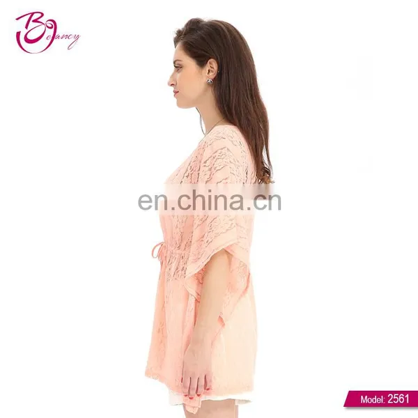 2017 Korean New Style Thread Ladies Transparent Blouse With Lace photo-2