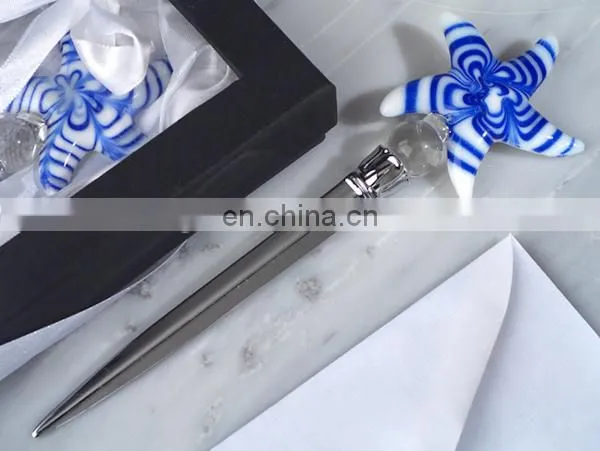 Art Deco Glass Starfish Letter Opener Favor