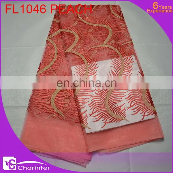 High Quality Lace Fabric Women Dresses FL1046 Fuchsia photo-3