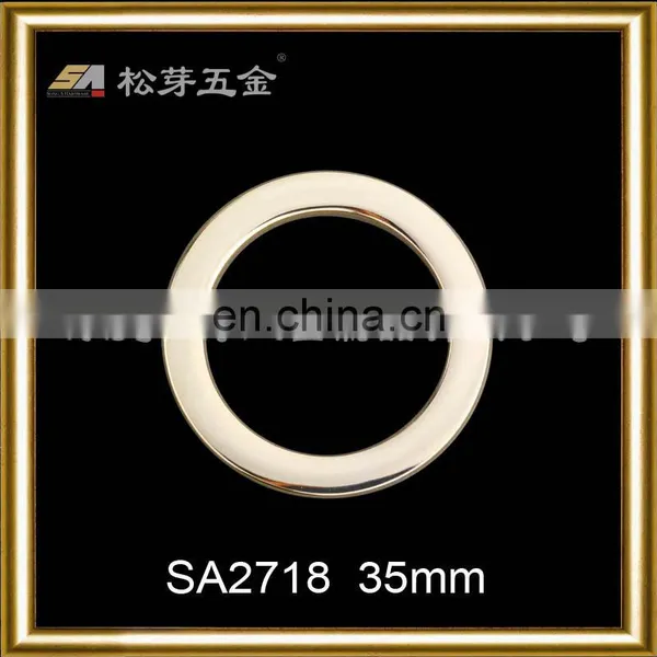 SA2718 Gold Color Round Metal Circle Custom Bag Accessory o Ring Buckle for Bags Strap photo-4