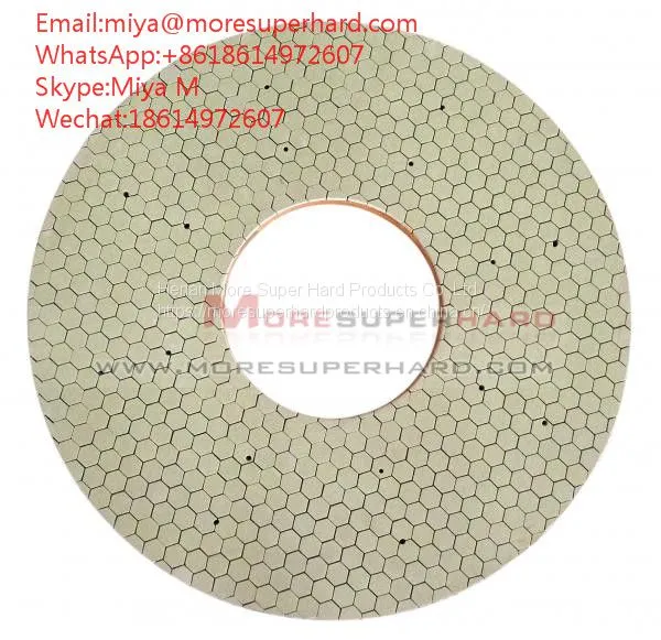 Vitrified Bond Double Disc Grinding Wheel for Hydraulic Pneumatic Components Miya@moresuperhard.com photo-5