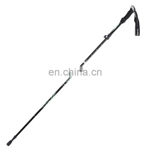Aluminum Alloy Folding Stick Ultra Light Mountaineering Cane Telescopic Trekking Poles Walking Stand Climbing Camping Cane photo-3