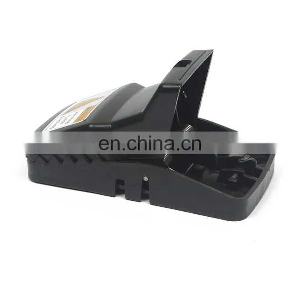 Hot Sale Mighty Practical Strong Reusable Multi-Catch Snap Catcher Rodent Control Mouse Traps ABS Black Plastic Rat Trap photo-2