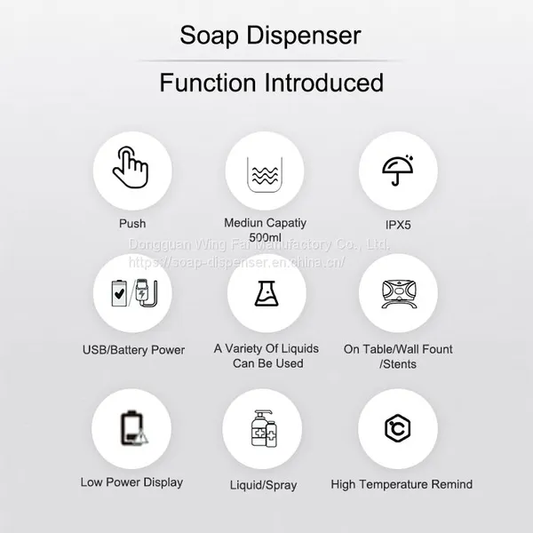 500ml High-quality Liquid Spray Alcohol Gel Wall Mounted Manual Soap Dispenser For Public Places photo-3