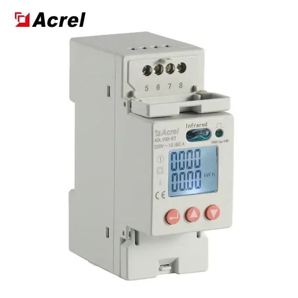 ADL100-ET/C AC220V Din Rail Single Phase Multi-function RS485 Modbus-rtu Energy Meter U I P Measurement photo-4