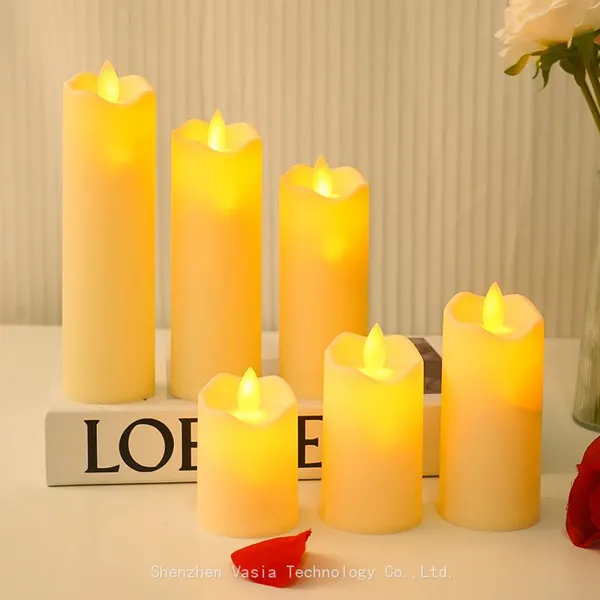 Flickering LED Candle With Moving Wick for Wedding Birthday Party Decoration Diwali Votive Props photo-2