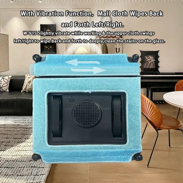 PUREROBO W-V1S Window Cleaning Robot New Function Vibration Mopping Bluetooth And Remote Control Smart Glass Cleaning Machine One Touch To Use photo-5