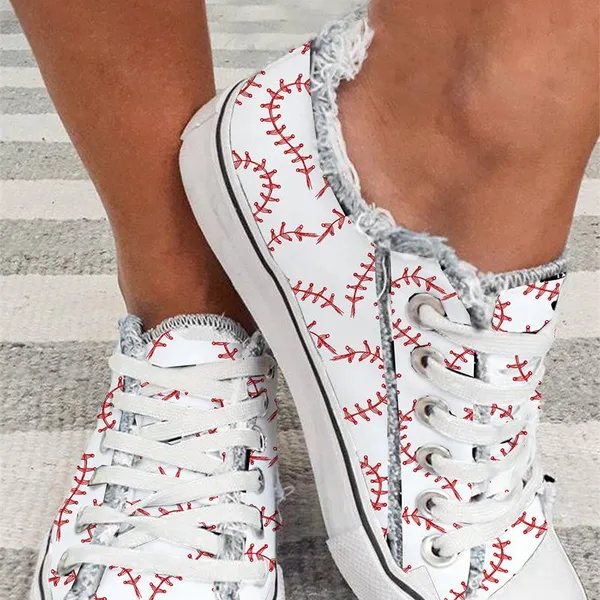 Camel Retro Jacquard PU Leather Patchwork Casual Sneakers Four Leaf Clover Camouflage Print Lace-up Flat Shoes Wholesale Fashion Sneakers photo-3