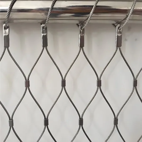 Flexible Stainless Steel Mesh Rope System for Zoo Enclosures & Barriers photo-3