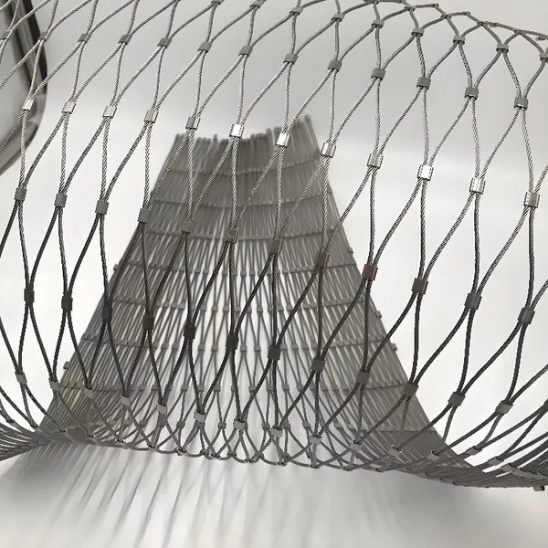 304 Stainless Steel Rope Mesh with 7x7 Wire Structure for Fall Protection