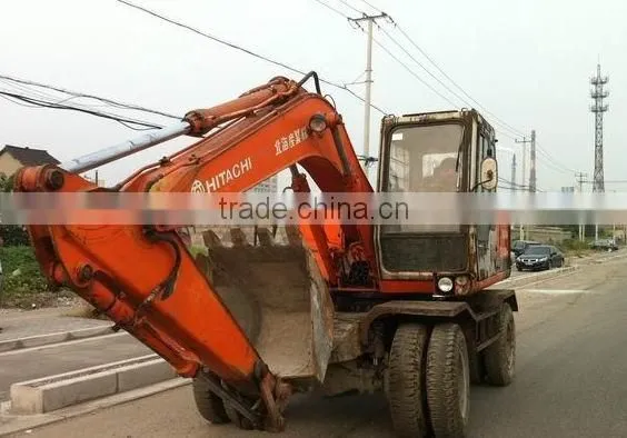 Hitachi Used Excavator EX100WD For Sale Hitachi Wheel Excavator Ex100WD Also Ex100WD-1 photo-2