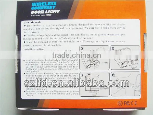 Led Logo Customed Car Door Shadow Projector Light Led Door Courtesy Ghost Light With Any Car Logo Lamp photo-3