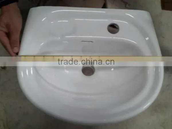 China Supplier Small Wall Hung Bathroom Face Basin photo-2