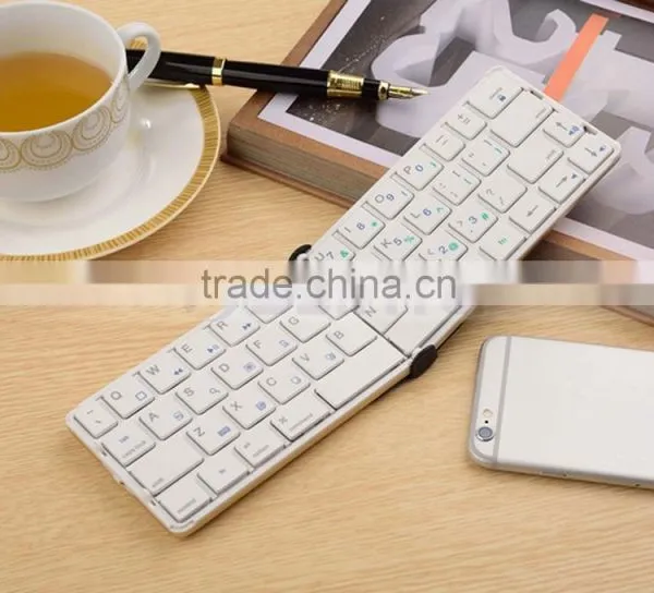 Bluetooth Version 4.0 Tablet Ultrathin Folding Keyboard For Galaxy Tab IPhone 6 6S Plus Note 5 S6 Edge photo-2