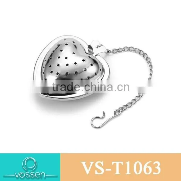 Gold Plating Heart Shaped Tea Infuser photo-3