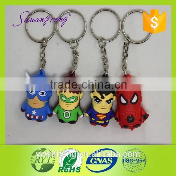Custom Shape and Color Soft Pvc Material Cheap Keychain photo-3