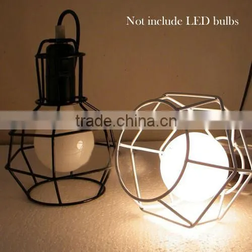 2015 Vintage Pendant Lamp Light Black Metal Iron Lampshade Lamp Cover E27 220V Loft Coffee Bar Restaurant Kitchen Lights photo-2