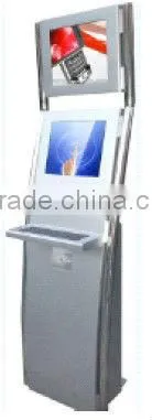 Dual-screen Kiosk With Metal Keyboard