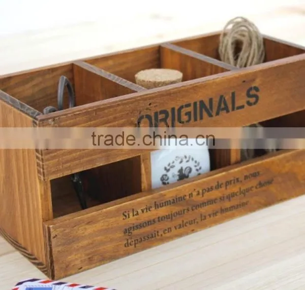 Decorative Wooden Desk Organizer,wood Office/school Desk Organizer, Wood Desktop Organizer,desktop Set Gift photo-3