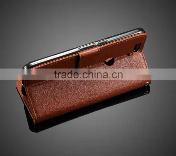 MMT Litchi Grain Card Holder Case For Huawei 6P With Buckle Leather Wallet Case With PC Back Cover MT-4928 photo-6