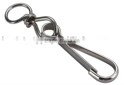 Nikle Plated Smplex Hook With Chain Swivel Ring 4293W 25MM-120MM photo-2