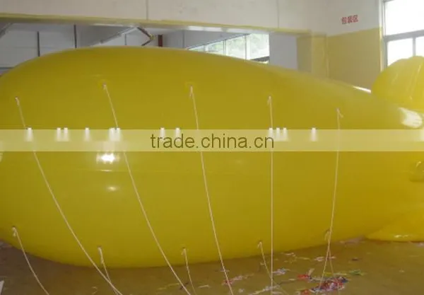 6mL Yellow PVC Inflatable Balloon Helium Blimp Helium Balloon photo-3