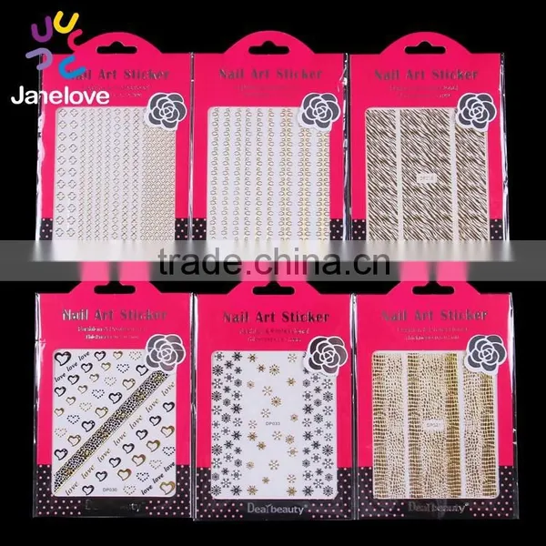 2015 New Gold Nail Art Sticker, Nail Art Products