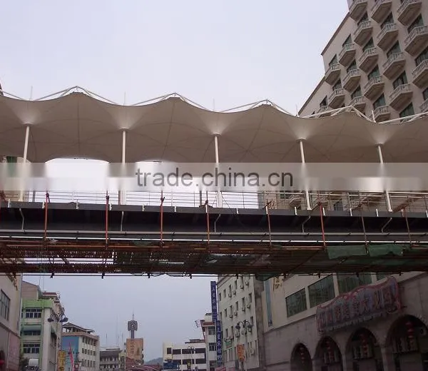 100 % Polyester PVC Tarpaulin Tent Fabric-construction Membrane photo-5