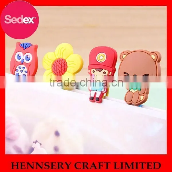 High Quanlity Soft Rubber Custom Shaped Paper Clip photo-5