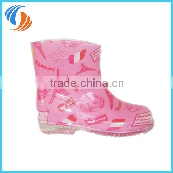 New PVC Printing Kids Rain Boots photo-4