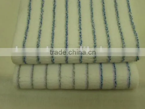 Woven Polyester Paint Roller Fabric With Grey Stripe 850g/sqm-14mm