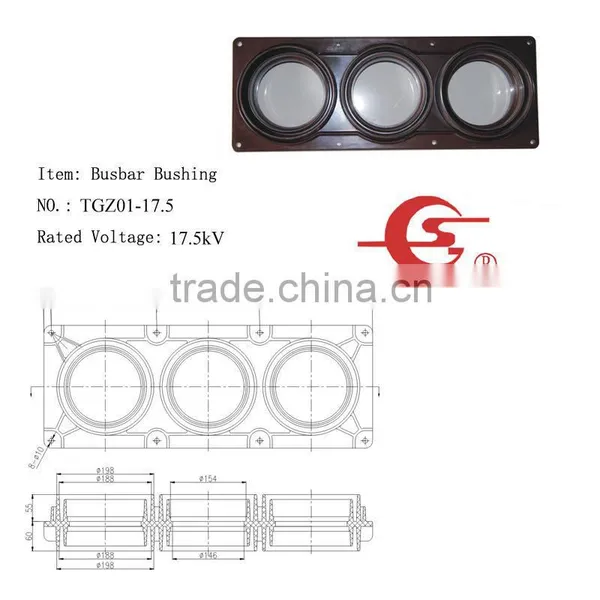 Tripolar Wall Tube Bushing Insulator
