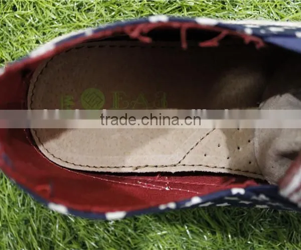The Stars and Stripes Print Fashion Classic Canvas Stock Shoes photo-6