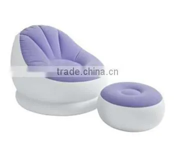 Inflatable Room Furnitures Modern Flocking Sofa / Flocked Bean Bag photo-2