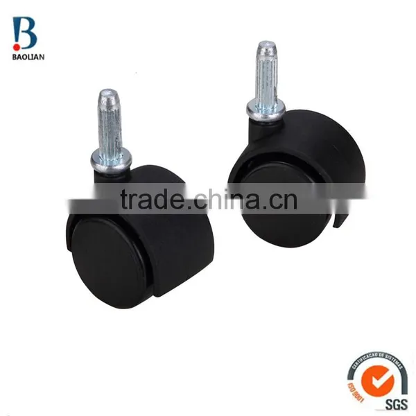 ISO Certificated China 1.5" Removable Double Plastic Small Caster Wheels for Cleaner photo-4