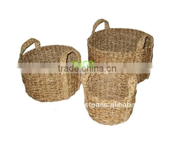 2015 New Product Water Hyacinth Basket for Home Decoration and Furniture