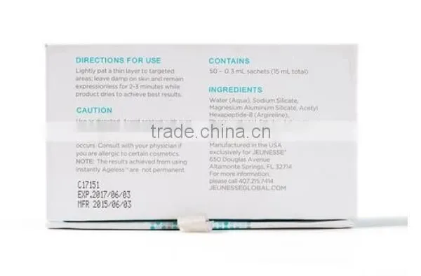 50 Sachets AGELESS Eye Cream US Instantly Face Lift Anti Aging Skin Care Products Wrinkle