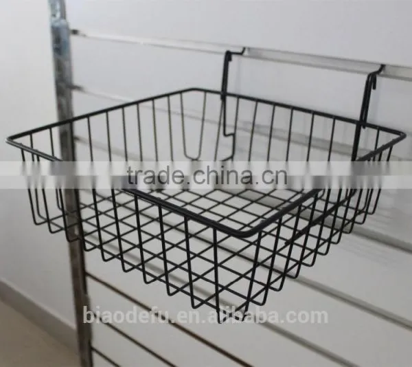 Slatwall Metal Hanging Wire Mesh Basket photo-3