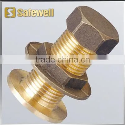 Flanged Connector For Cistern With Plug